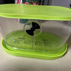 Green Vegetable Storage Container
